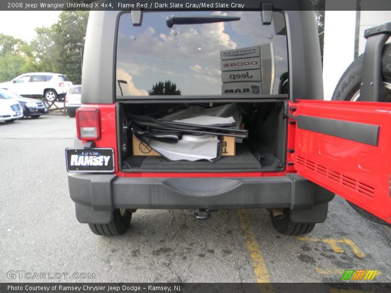 Flame Red / Dark Slate Gray/Med Slate Gray 2008 Jeep Wrangler Unlimited X 4x4