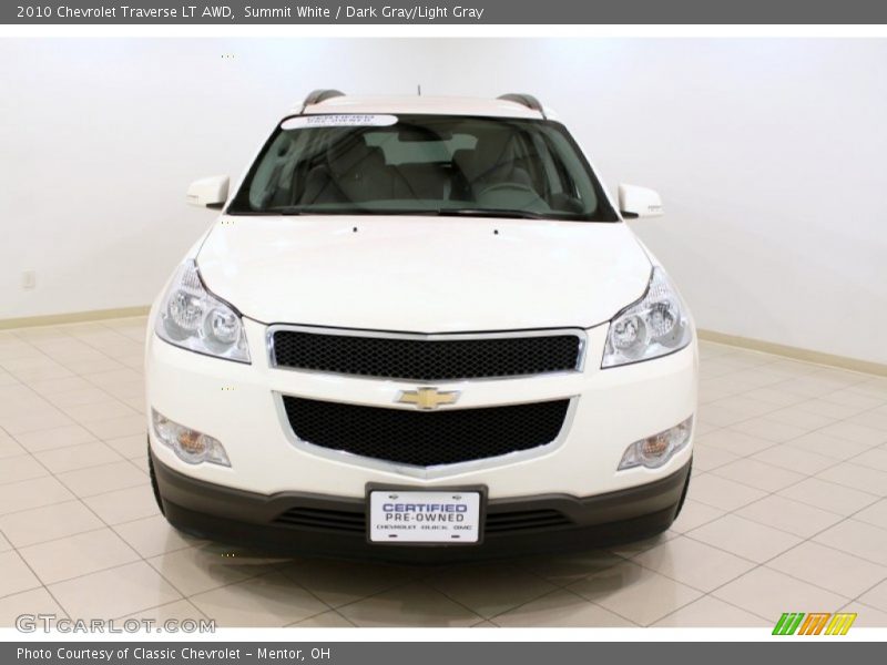 Summit White / Dark Gray/Light Gray 2010 Chevrolet Traverse LT AWD