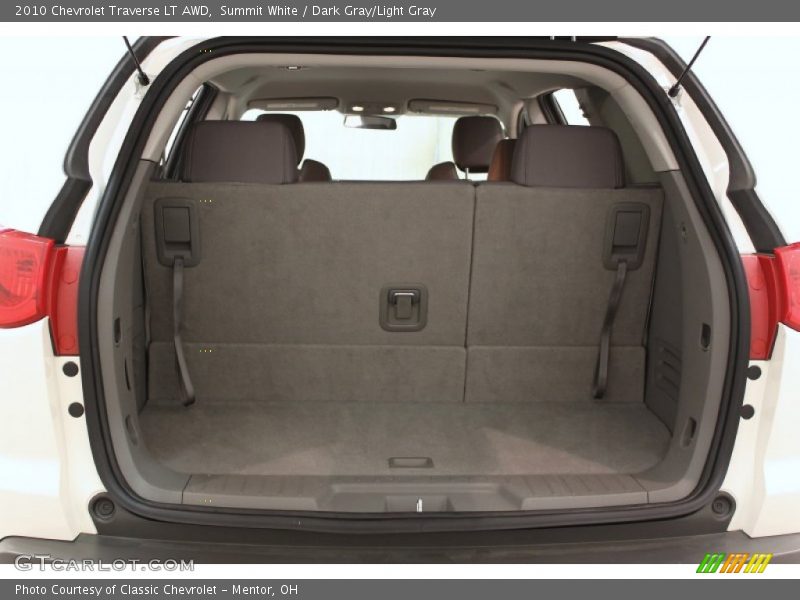 Summit White / Dark Gray/Light Gray 2010 Chevrolet Traverse LT AWD