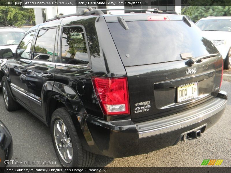 Black / Dark Slate Gray/Light Graystone 2008 Jeep Grand Cherokee Limited 4x4