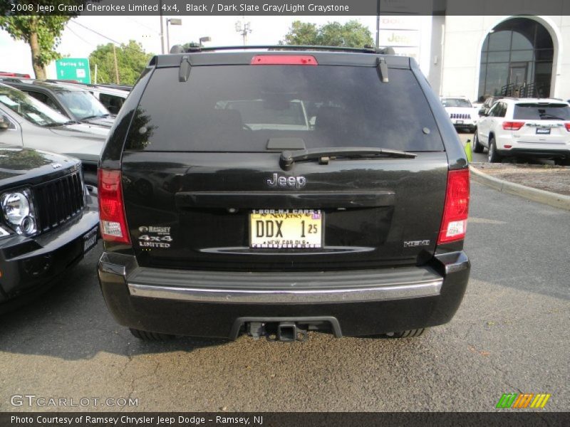 Black / Dark Slate Gray/Light Graystone 2008 Jeep Grand Cherokee Limited 4x4