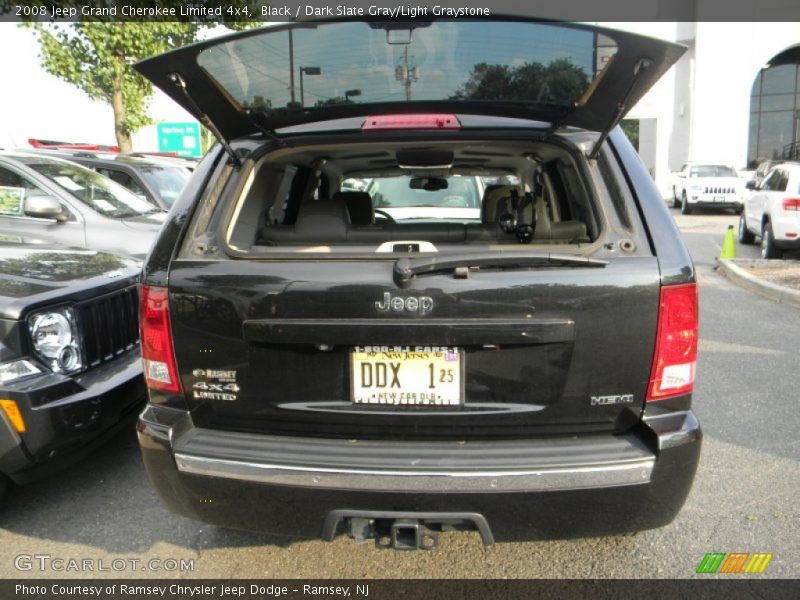 Black / Dark Slate Gray/Light Graystone 2008 Jeep Grand Cherokee Limited 4x4