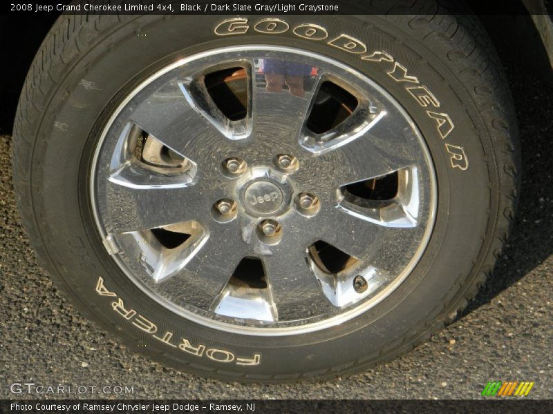 Black / Dark Slate Gray/Light Graystone 2008 Jeep Grand Cherokee Limited 4x4