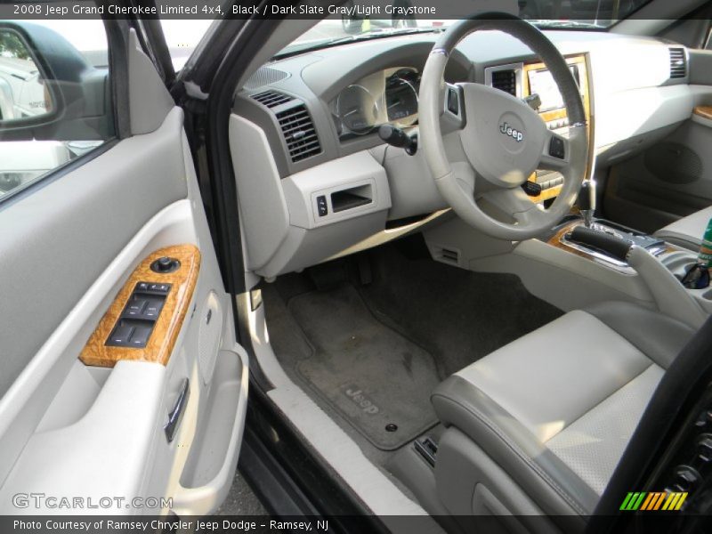 Black / Dark Slate Gray/Light Graystone 2008 Jeep Grand Cherokee Limited 4x4