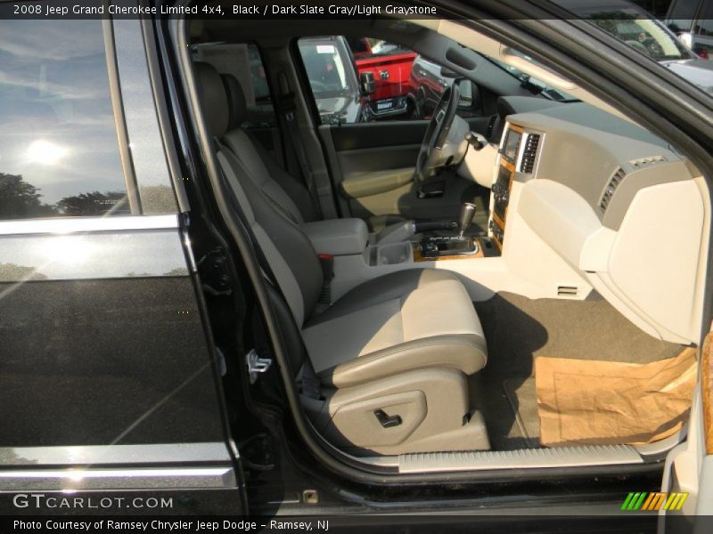 Black / Dark Slate Gray/Light Graystone 2008 Jeep Grand Cherokee Limited 4x4