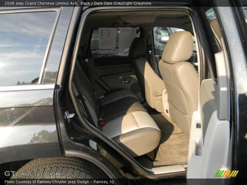 Black / Dark Slate Gray/Light Graystone 2008 Jeep Grand Cherokee Limited 4x4