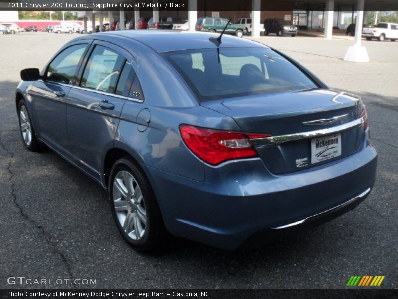 Sapphire Crystal Metallic / Black 2011 Chrysler 200 Touring