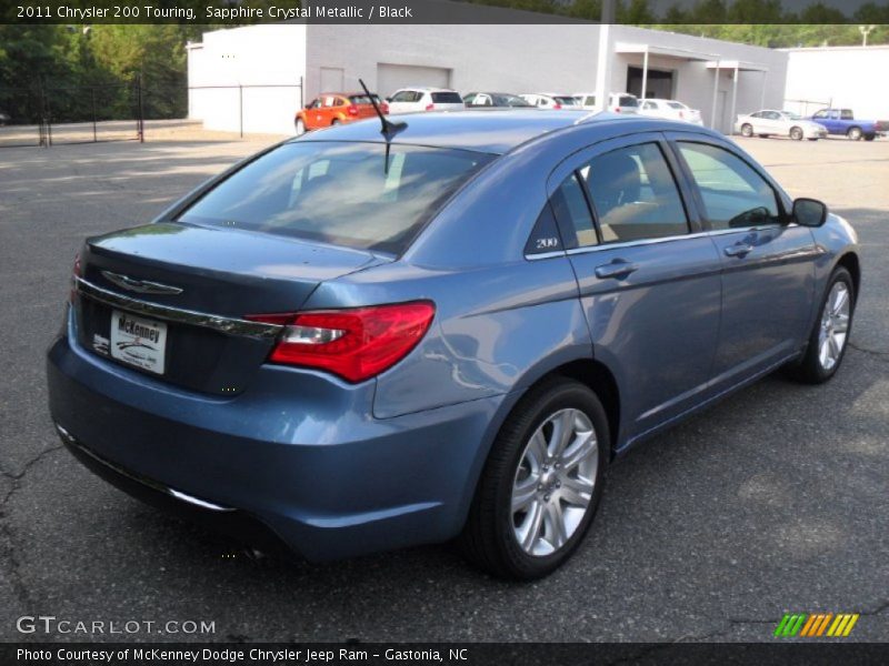 Sapphire Crystal Metallic / Black 2011 Chrysler 200 Touring