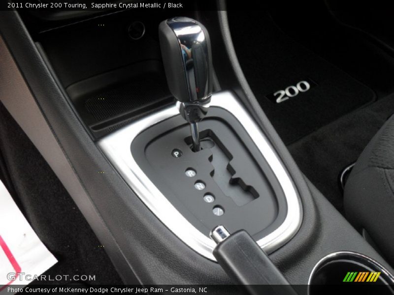 Sapphire Crystal Metallic / Black 2011 Chrysler 200 Touring