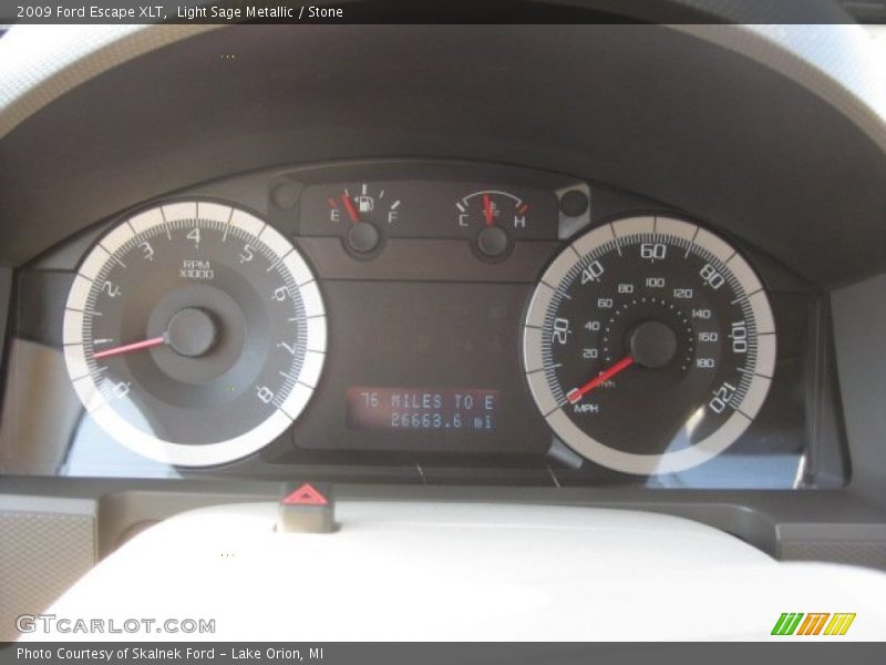 Light Sage Metallic / Stone 2009 Ford Escape XLT