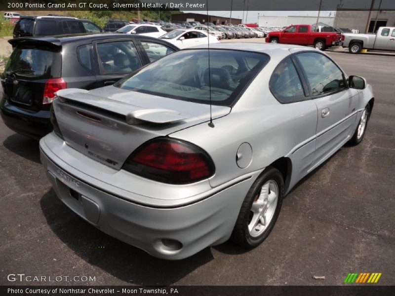 Silvermist Metallic / Dark Pewter 2000 Pontiac Grand Am GT Coupe