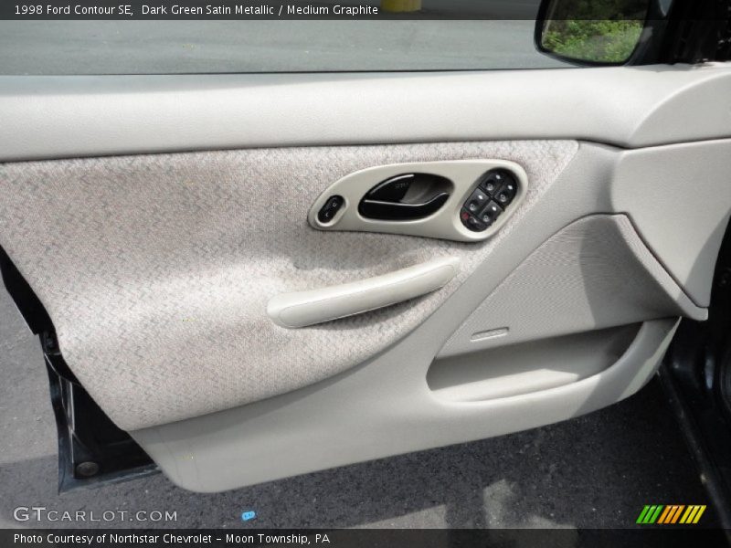Dark Green Satin Metallic / Medium Graphite 1998 Ford Contour SE