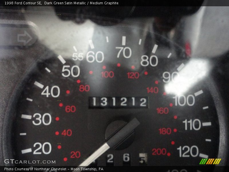 Dark Green Satin Metallic / Medium Graphite 1998 Ford Contour SE