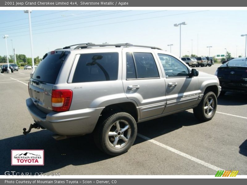 Silverstone Metallic / Agate 2001 Jeep Grand Cherokee Limited 4x4