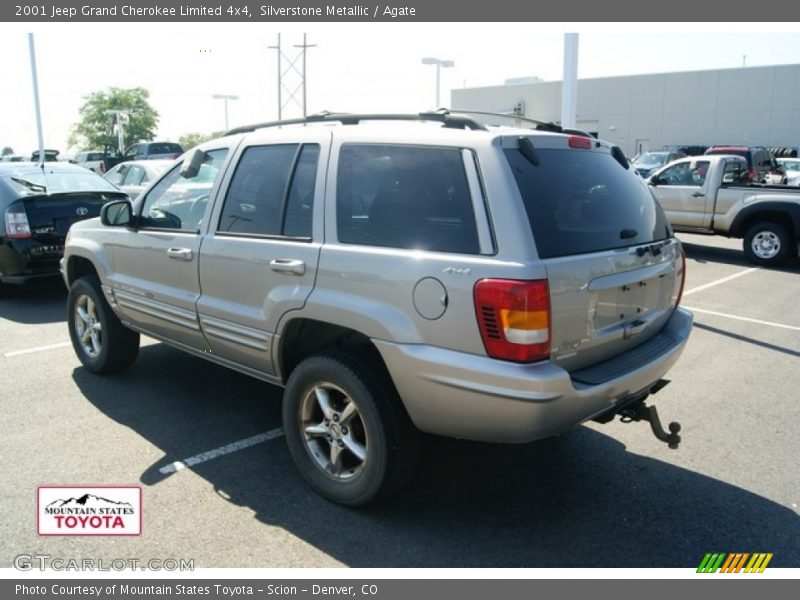 Silverstone Metallic / Agate 2001 Jeep Grand Cherokee Limited 4x4