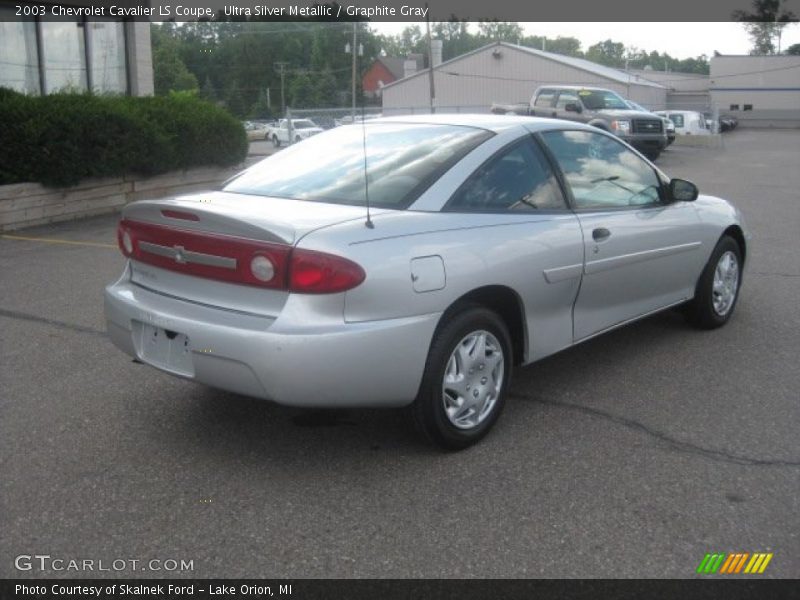 Ultra Silver Metallic / Graphite Gray 2003 Chevrolet Cavalier LS Coupe