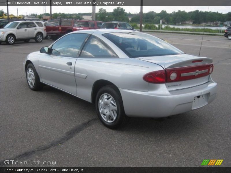 Ultra Silver Metallic / Graphite Gray 2003 Chevrolet Cavalier LS Coupe