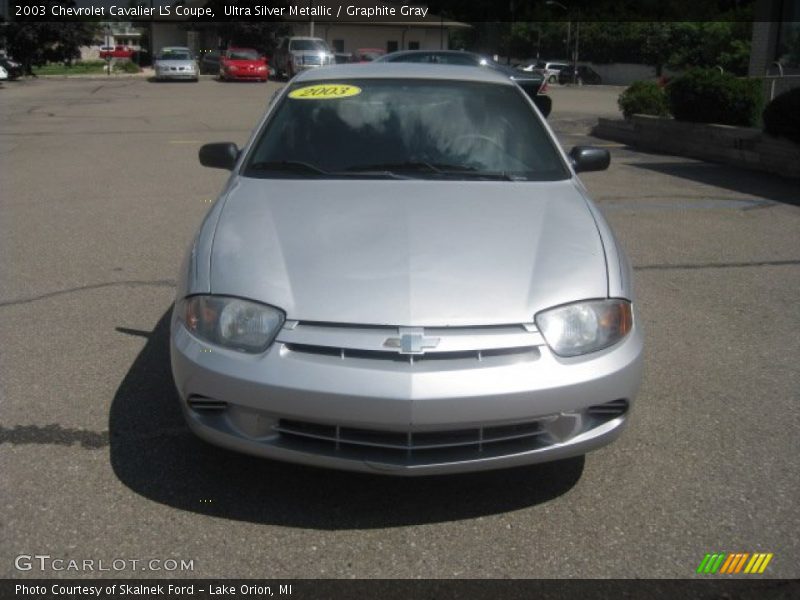 Ultra Silver Metallic / Graphite Gray 2003 Chevrolet Cavalier LS Coupe