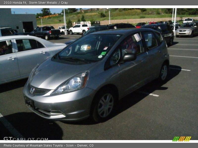 Storm Silver Metallic / Gray 2010 Honda Fit