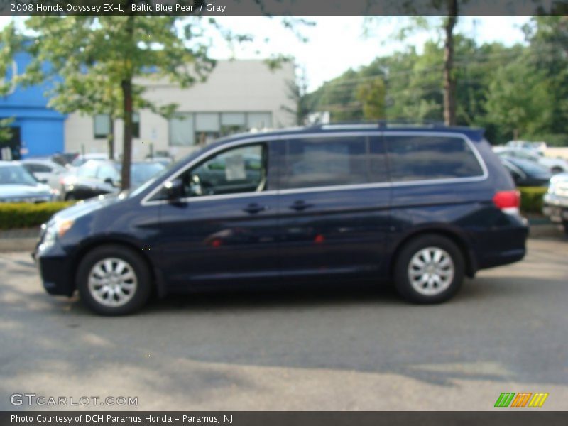 Baltic Blue Pearl / Gray 2008 Honda Odyssey EX-L