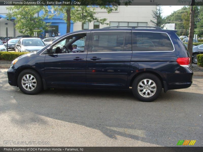 Baltic Blue Pearl / Gray 2008 Honda Odyssey EX-L