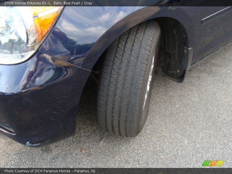 Baltic Blue Pearl / Gray 2008 Honda Odyssey EX-L