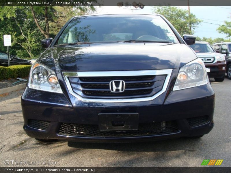 Baltic Blue Pearl / Gray 2008 Honda Odyssey EX-L
