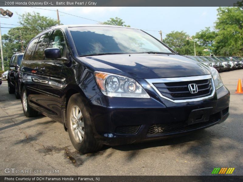 Baltic Blue Pearl / Gray 2008 Honda Odyssey EX-L