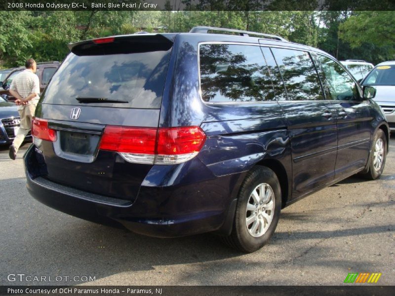 Baltic Blue Pearl / Gray 2008 Honda Odyssey EX-L