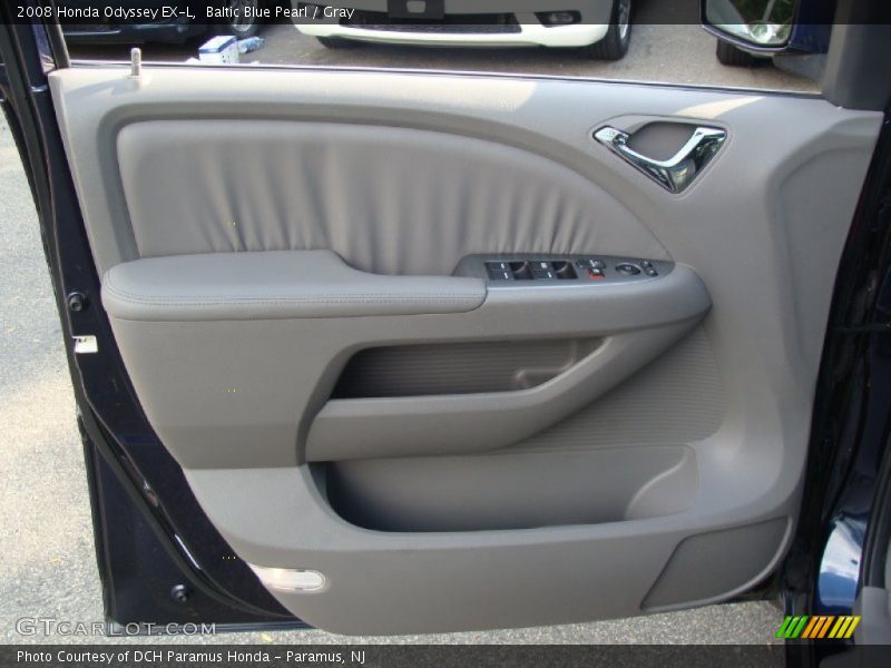 Baltic Blue Pearl / Gray 2008 Honda Odyssey EX-L