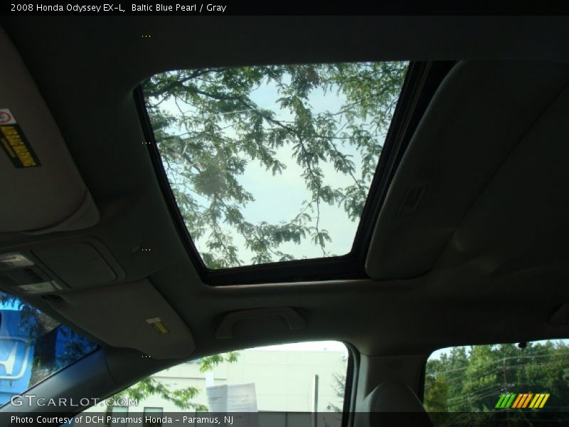 Baltic Blue Pearl / Gray 2008 Honda Odyssey EX-L