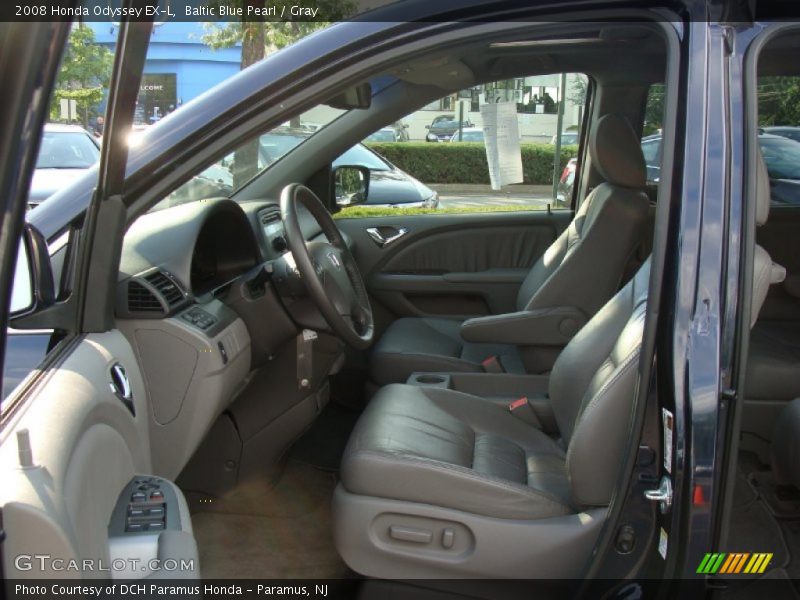 Baltic Blue Pearl / Gray 2008 Honda Odyssey EX-L