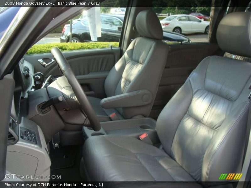 Baltic Blue Pearl / Gray 2008 Honda Odyssey EX-L