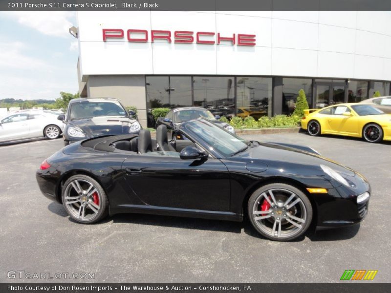 Black / Black 2011 Porsche 911 Carrera S Cabriolet