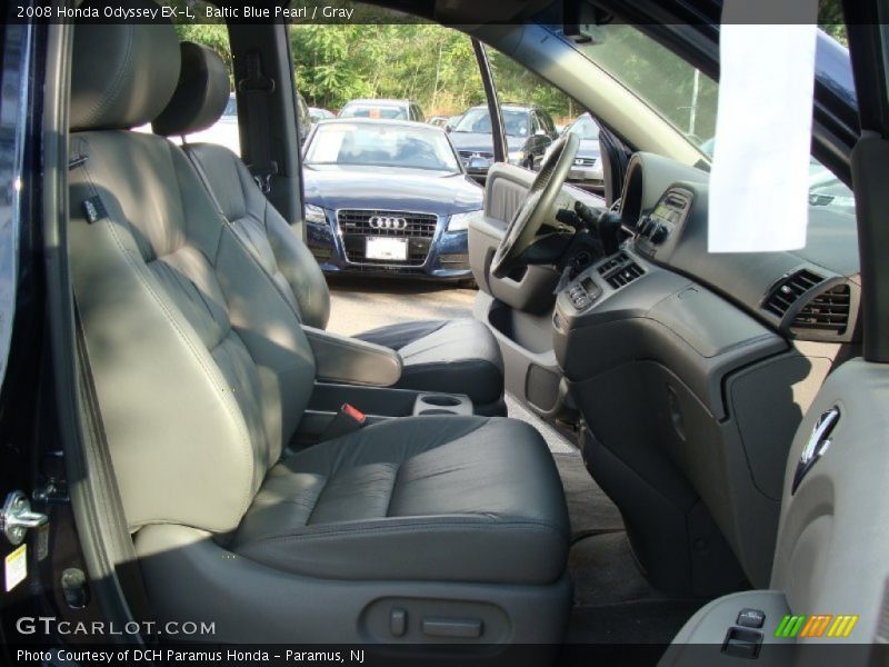 Baltic Blue Pearl / Gray 2008 Honda Odyssey EX-L
