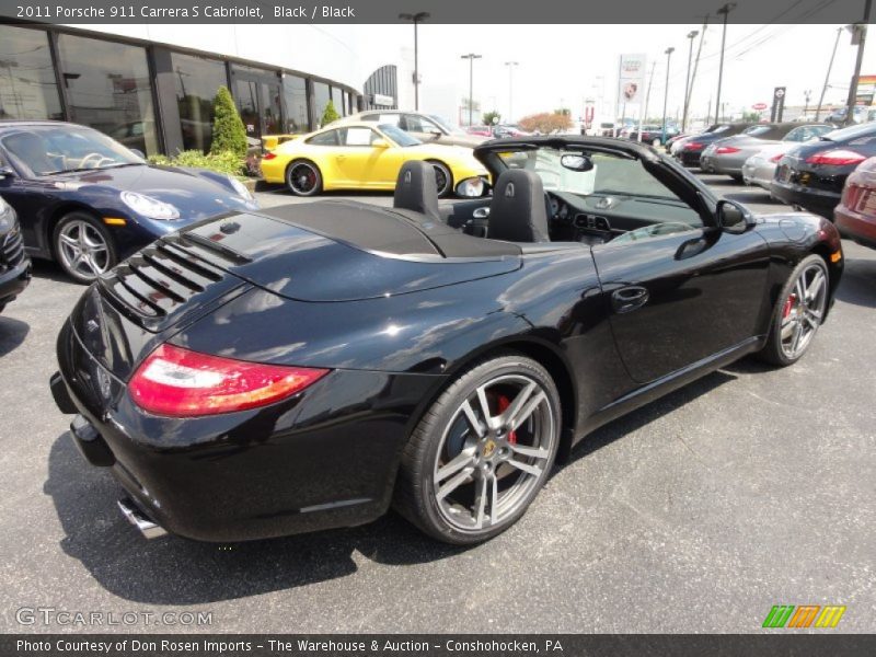 Black / Black 2011 Porsche 911 Carrera S Cabriolet