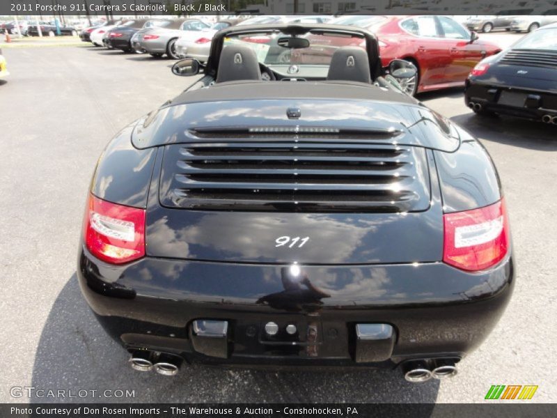 Black / Black 2011 Porsche 911 Carrera S Cabriolet