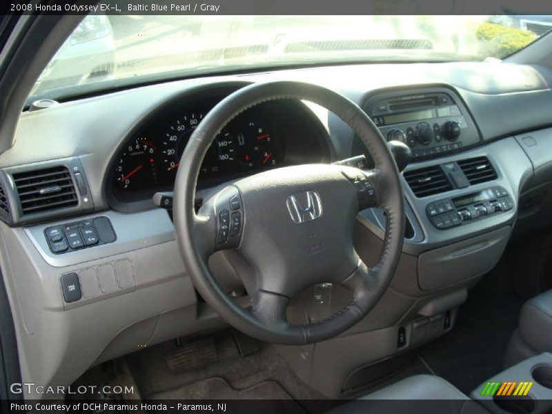 Baltic Blue Pearl / Gray 2008 Honda Odyssey EX-L