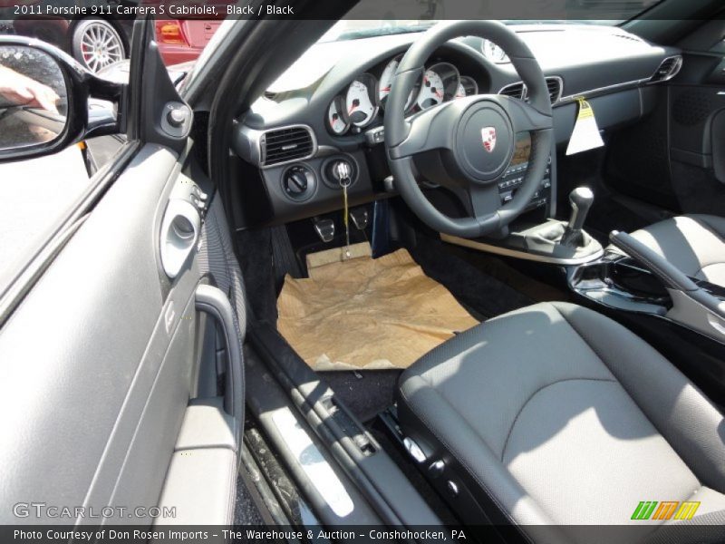 Black / Black 2011 Porsche 911 Carrera S Cabriolet