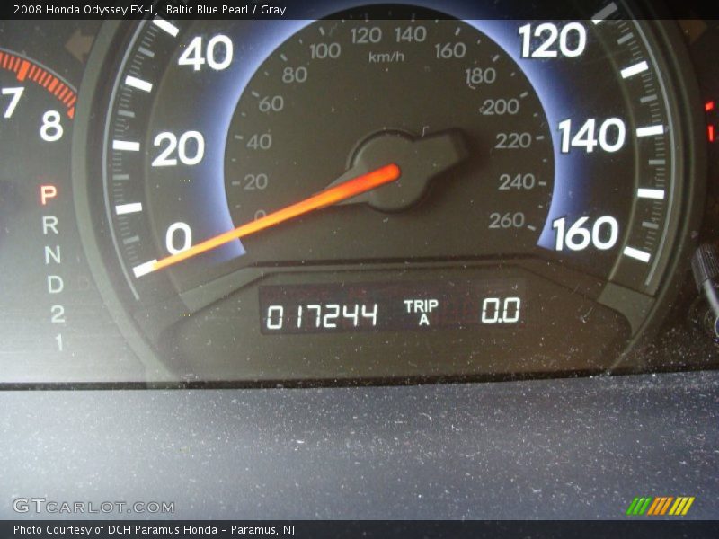 Baltic Blue Pearl / Gray 2008 Honda Odyssey EX-L