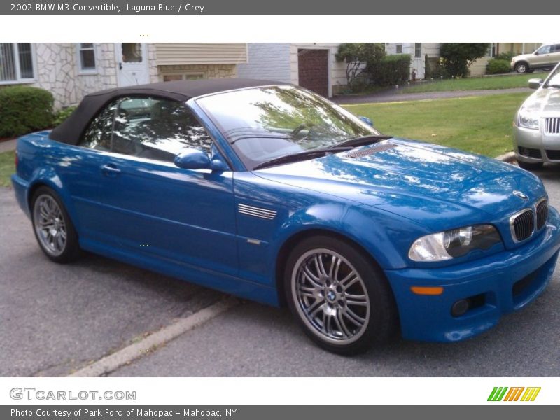 Laguna Blue / Grey 2002 BMW M3 Convertible