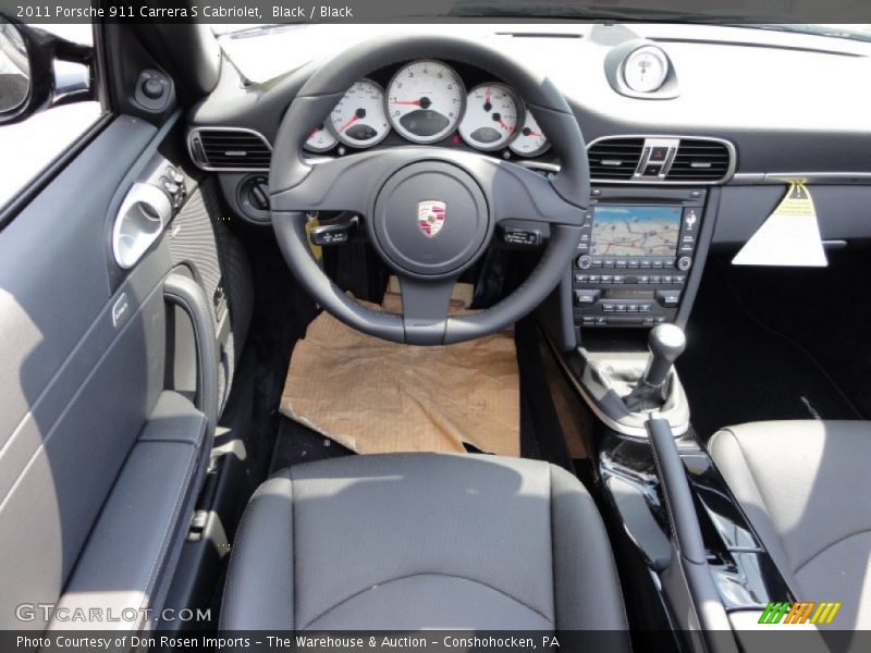 Black / Black 2011 Porsche 911 Carrera S Cabriolet