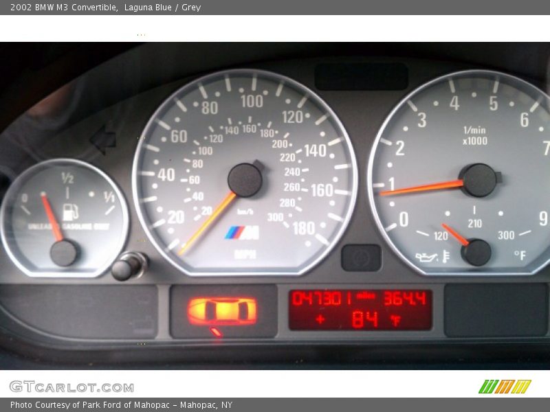 Laguna Blue / Grey 2002 BMW M3 Convertible