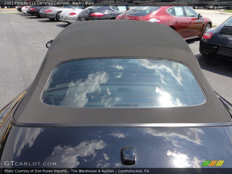 Black / Black 2011 Porsche 911 Carrera S Cabriolet