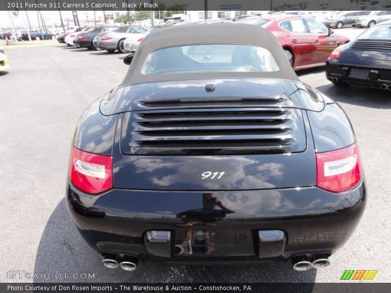 Black / Black 2011 Porsche 911 Carrera S Cabriolet