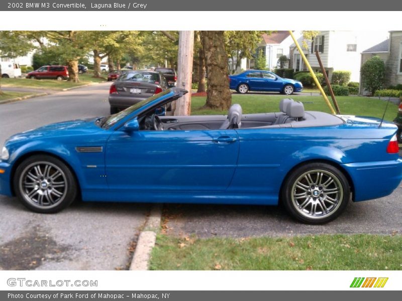 Laguna Blue / Grey 2002 BMW M3 Convertible