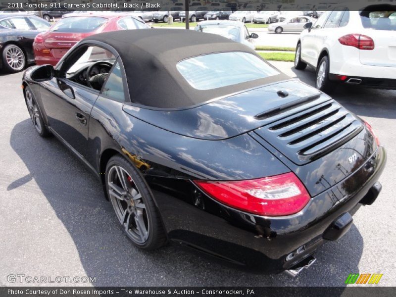 Black / Black 2011 Porsche 911 Carrera S Cabriolet