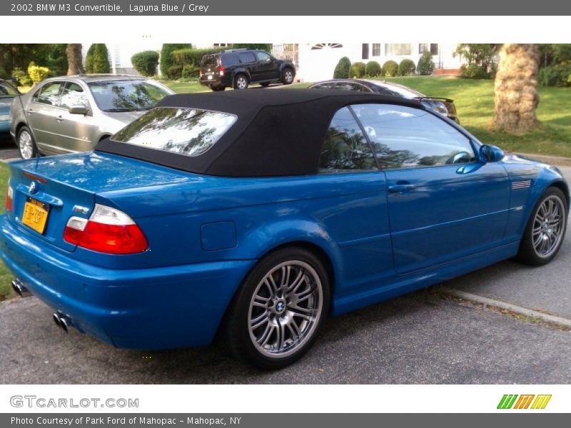 Laguna Blue / Grey 2002 BMW M3 Convertible