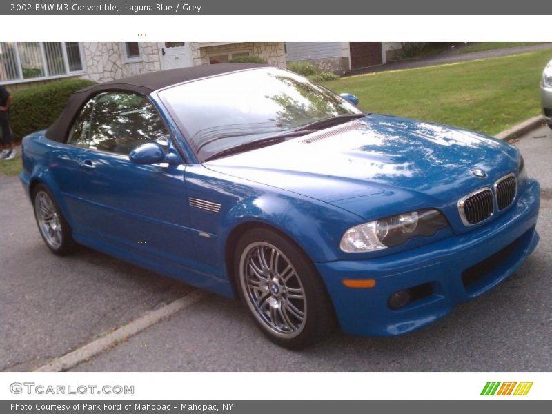 Laguna Blue / Grey 2002 BMW M3 Convertible