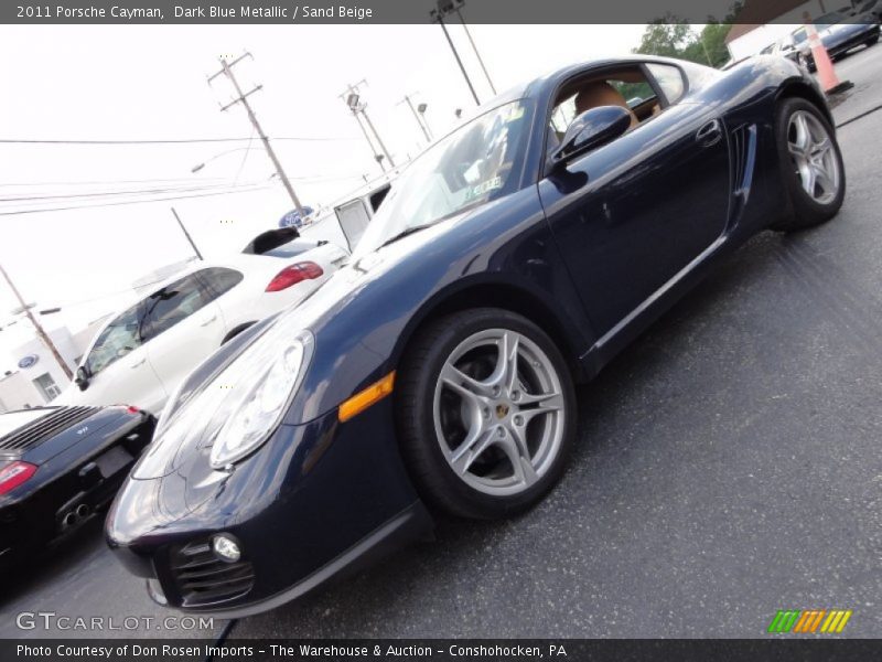 Dark Blue Metallic / Sand Beige 2011 Porsche Cayman